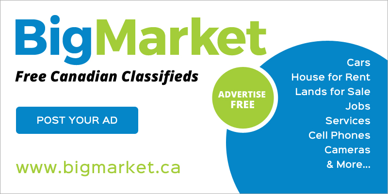 Big Market - New Canadian Classifieds - Post Your Free Ad